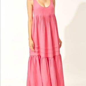 Solid & Striped Empire Linen Maxi Dress